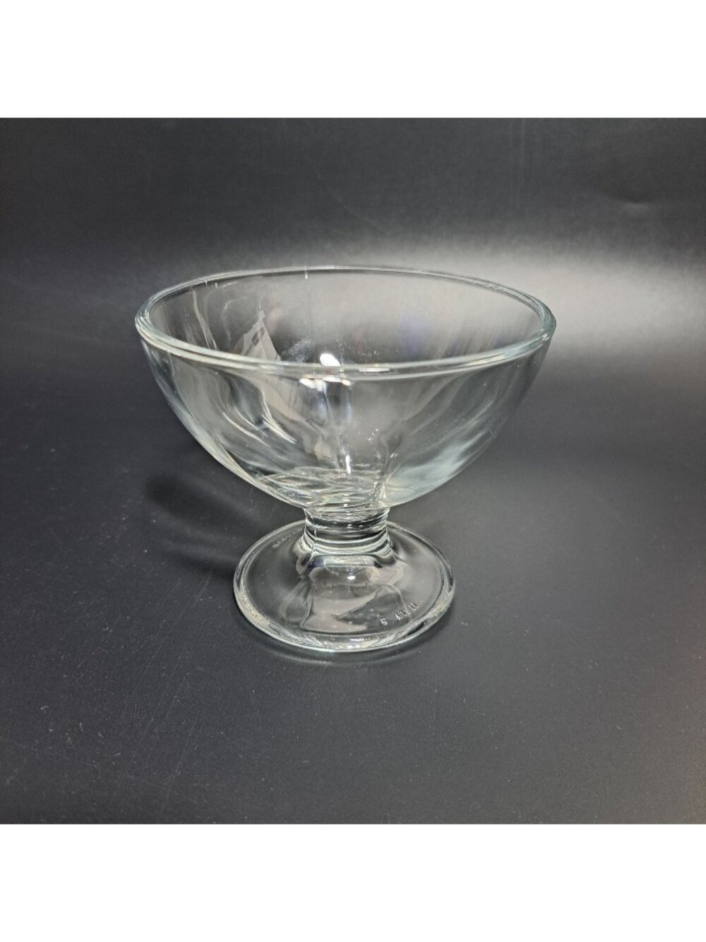 Borgonovo Clear Glass Sherbet Bowl Italy Made Elegant Dessert Cup